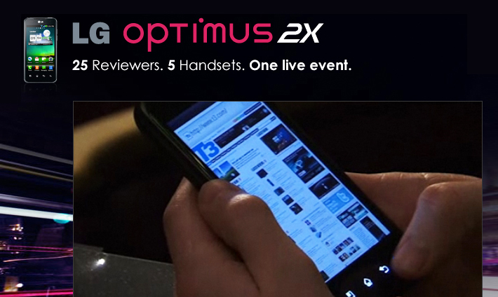 LG Optimus 2X microsite
