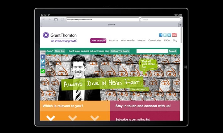 Mobile and social integration for Grant Thornton