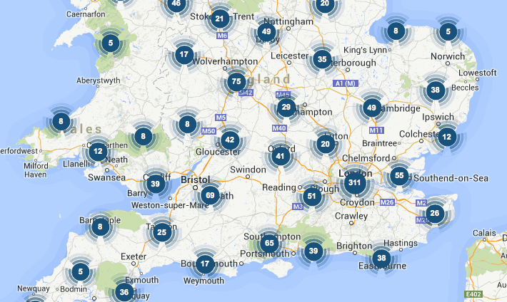 On the map: 2000 UK bike shops
